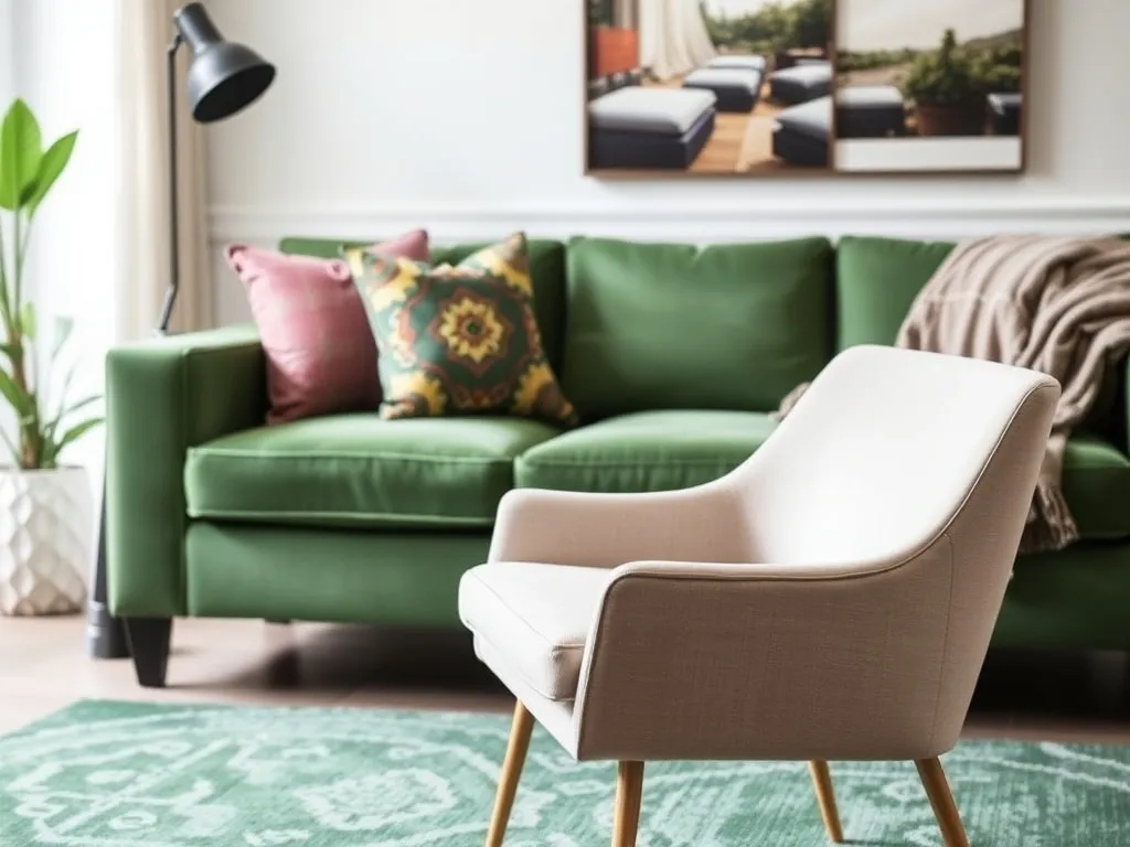Jakie krzesła do zielonej kanapy? Przewodnik po idealnych zestawach